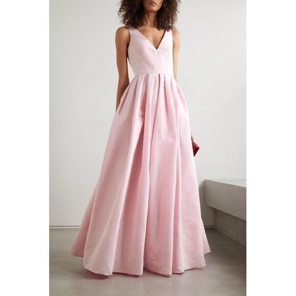 Alexander McQueen Pleated Silk Gown